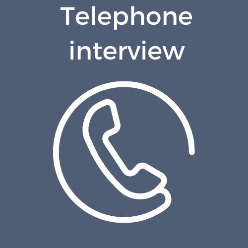 telephone interview image